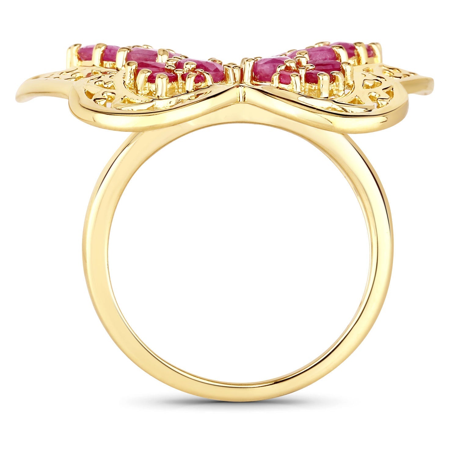 3.08 Carat Genuine Ruby .925 Sterling Silver Ring by Bids.com