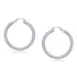 14k White Gold Polished Hoop Earrings (40 mm) by Bids.com