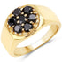 0.91 Carat Genuine Black Diamond .925 Sterling Silver Ring by Bids.com