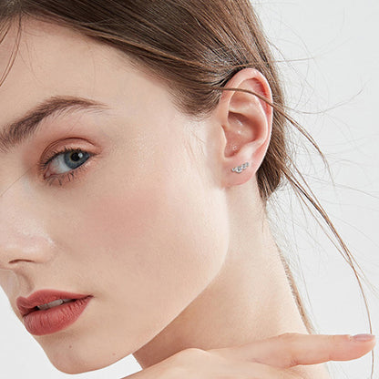 Sparkala™ Pure Sterling Silver Stud Earrings - DestGlow