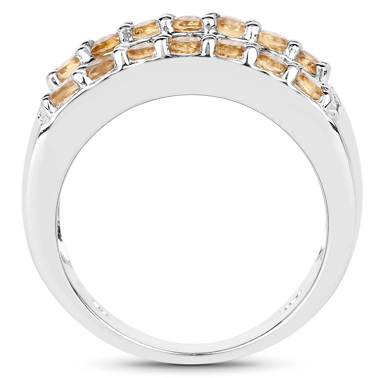 3.08 Carat Genuine Citrine .925 Sterling Silver Ring by Bids.com