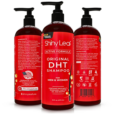 DHT Blocker Hair Loss Shampoo 16 oz, Active Formula For Hair Growth With Biotin