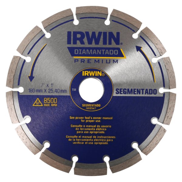 Diamond Irwin 7" x 1" / 180mm x 25.4mm Saw Blade - DestGlow