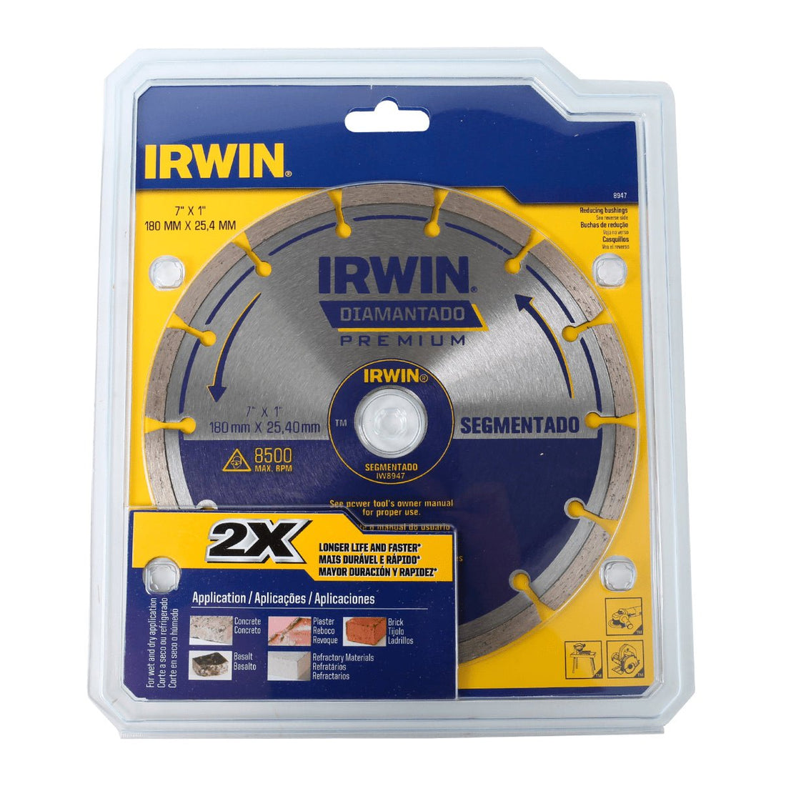 Diamond Irwin 7" x 1" / 180mm x 25.4mm Saw Blade - DestGlow