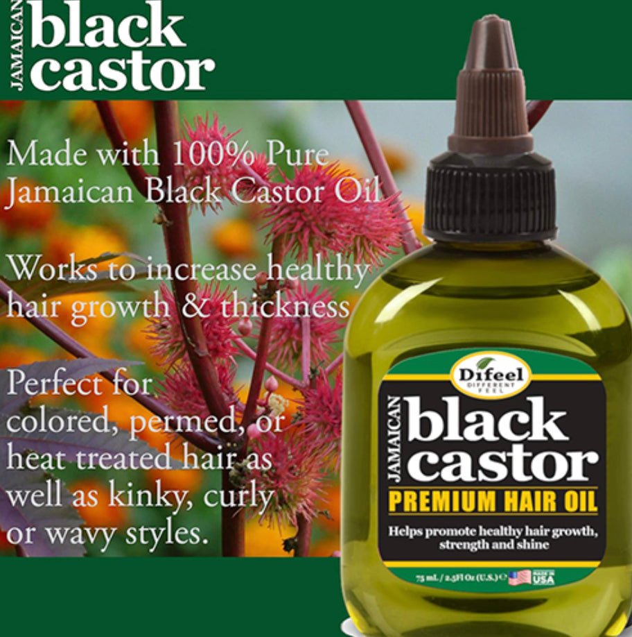 Difeel Superior Growth Jamaican Black Castor Premium Hair Oil, 2.5 oz 