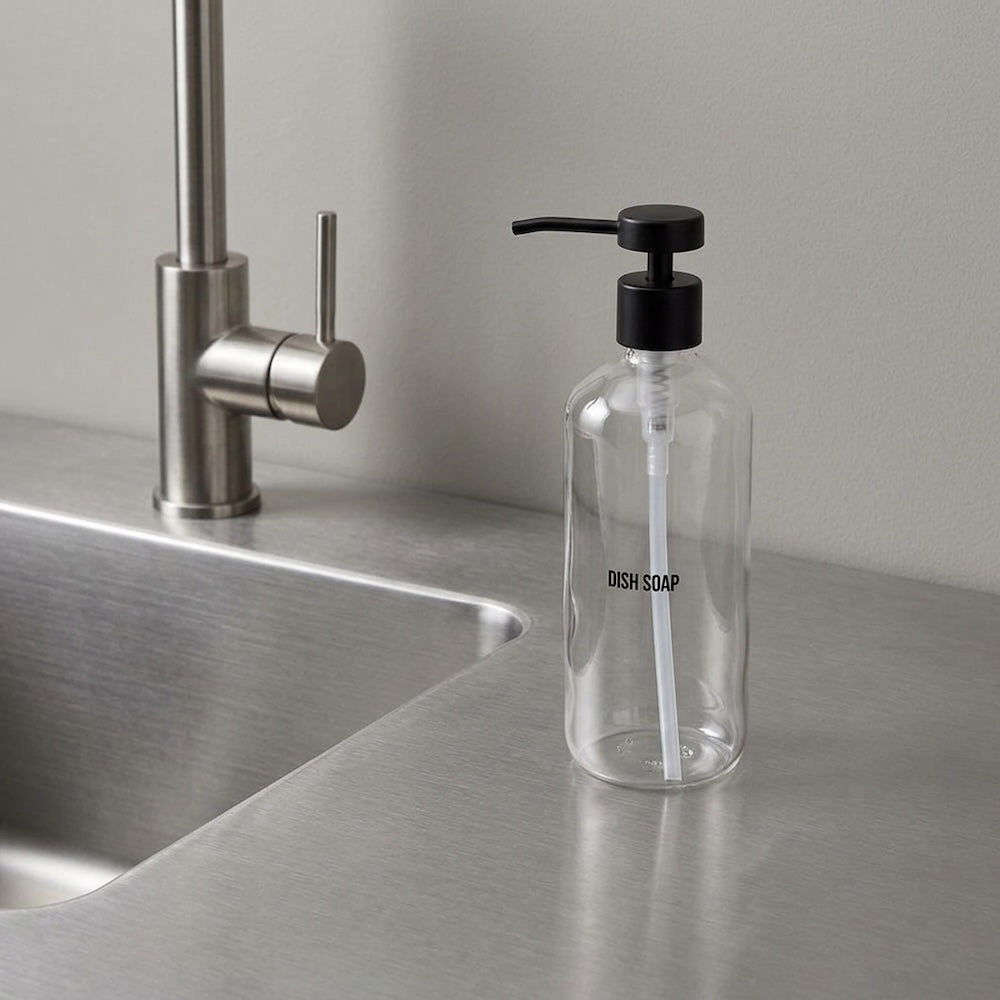 Glass Dish Soap Dispenser by Public Goods