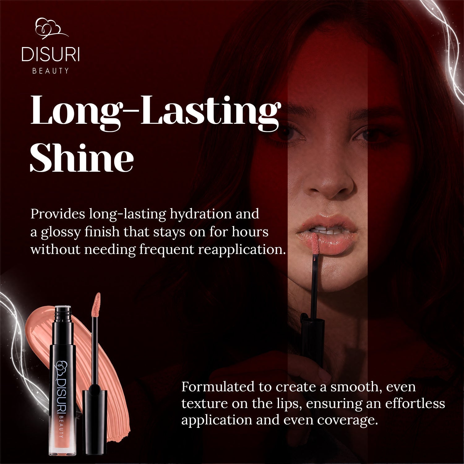 DISURI Beauty Glossy Blast Lip Gloss - Astoria (M47)