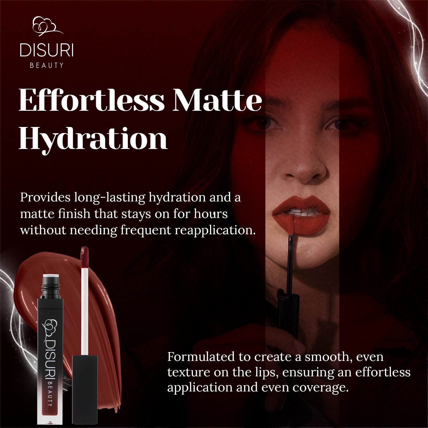 DISURI Beauty Liquid Lipstick - La Mortificadora (99)