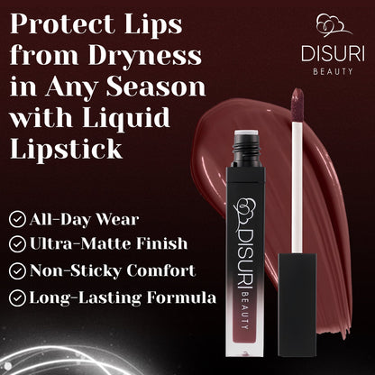 DISURI Beauty Liquid Lipstick - At My Worst (104)