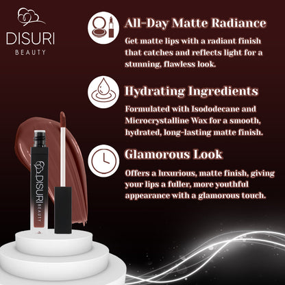 DISURI Beauty Liquid Lipstick - Celia (47)