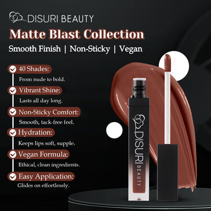 DISURI Beauty Liquid Lipstick - Soho (84)