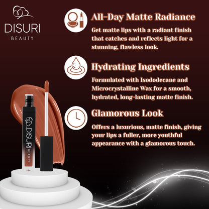 DISURI Beauty Liquid Lipstick - Upper West Side (65)