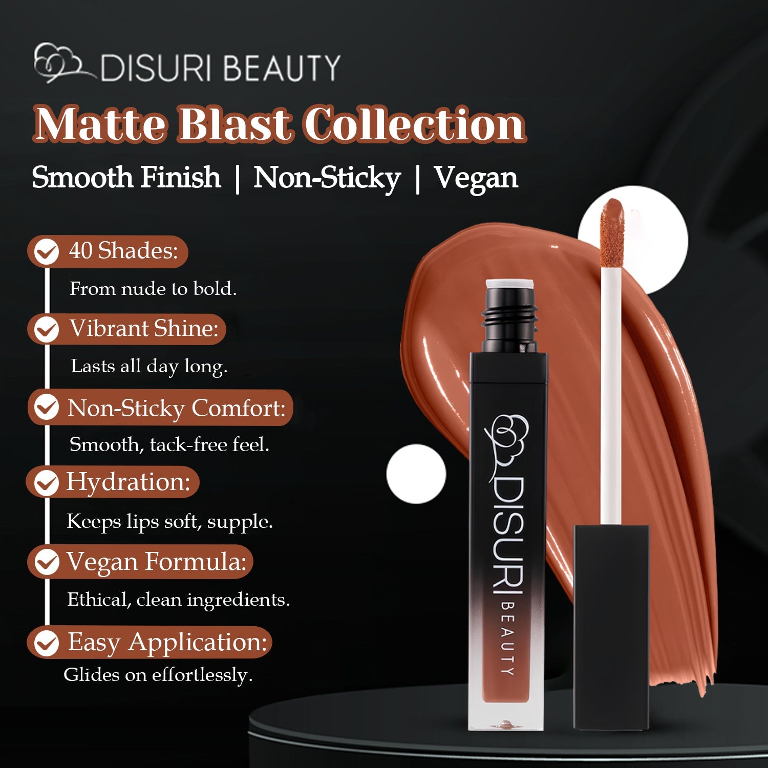 DISURI Beauty Liquid Lipstick - Upper West Side (65)