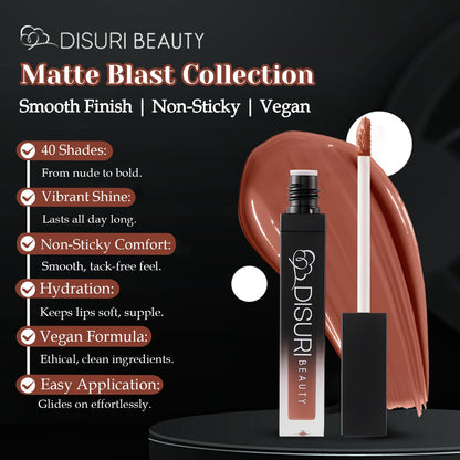 DISURI Beauty Liquid Lipstick - Hov (86)