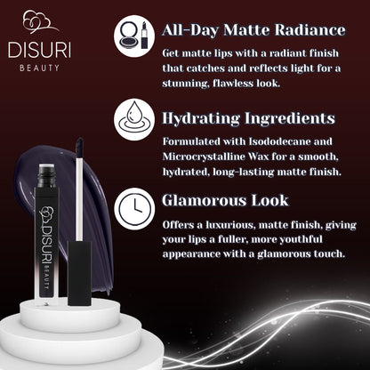 DISURI Beauty Liquid Lipstick - Glamour (112)