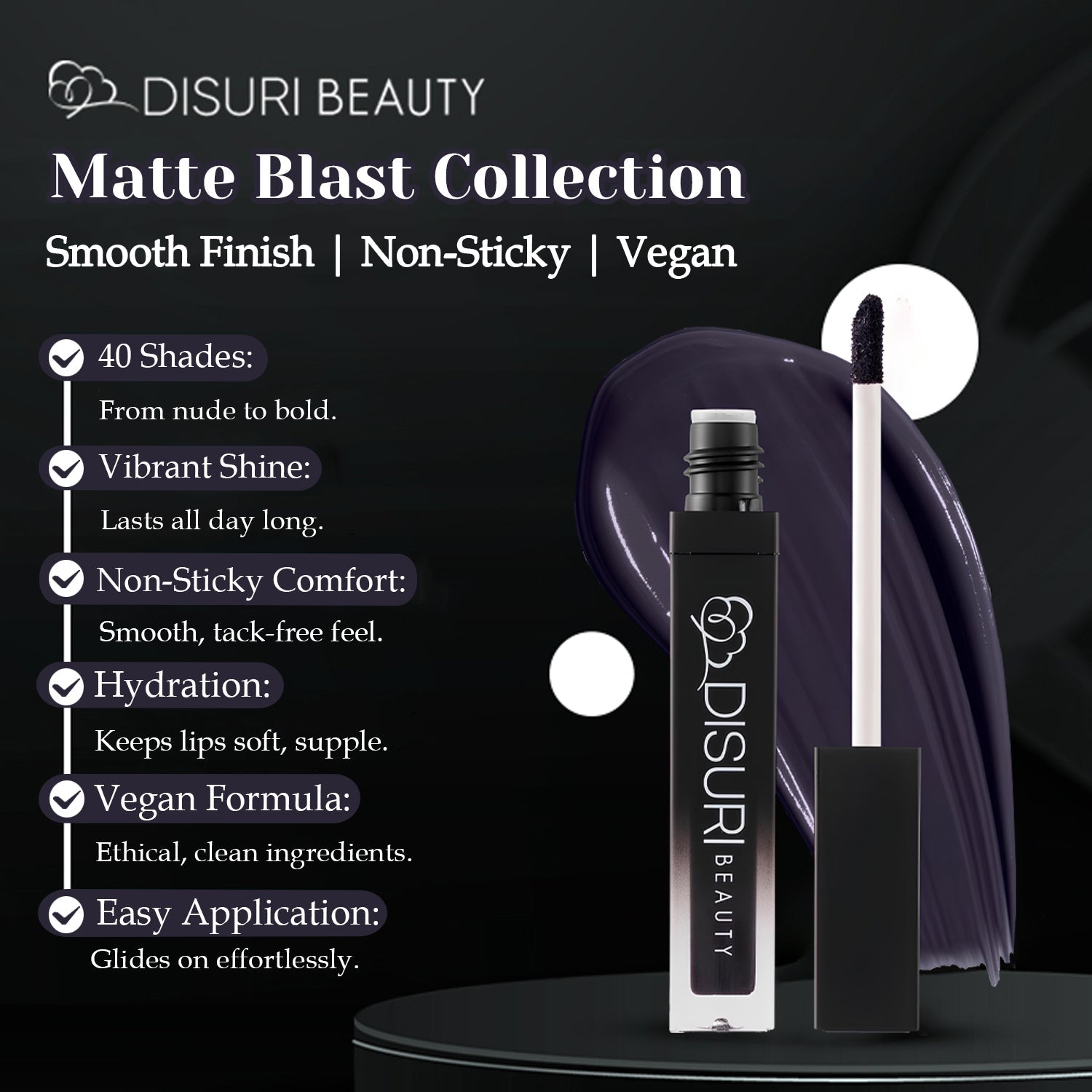 DISURI Beauty Liquid Lipstick - Glamour (112)