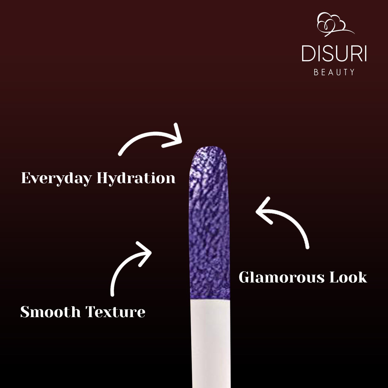 DISURI Beauty Liquid Lipstick - Royal Purple (50)