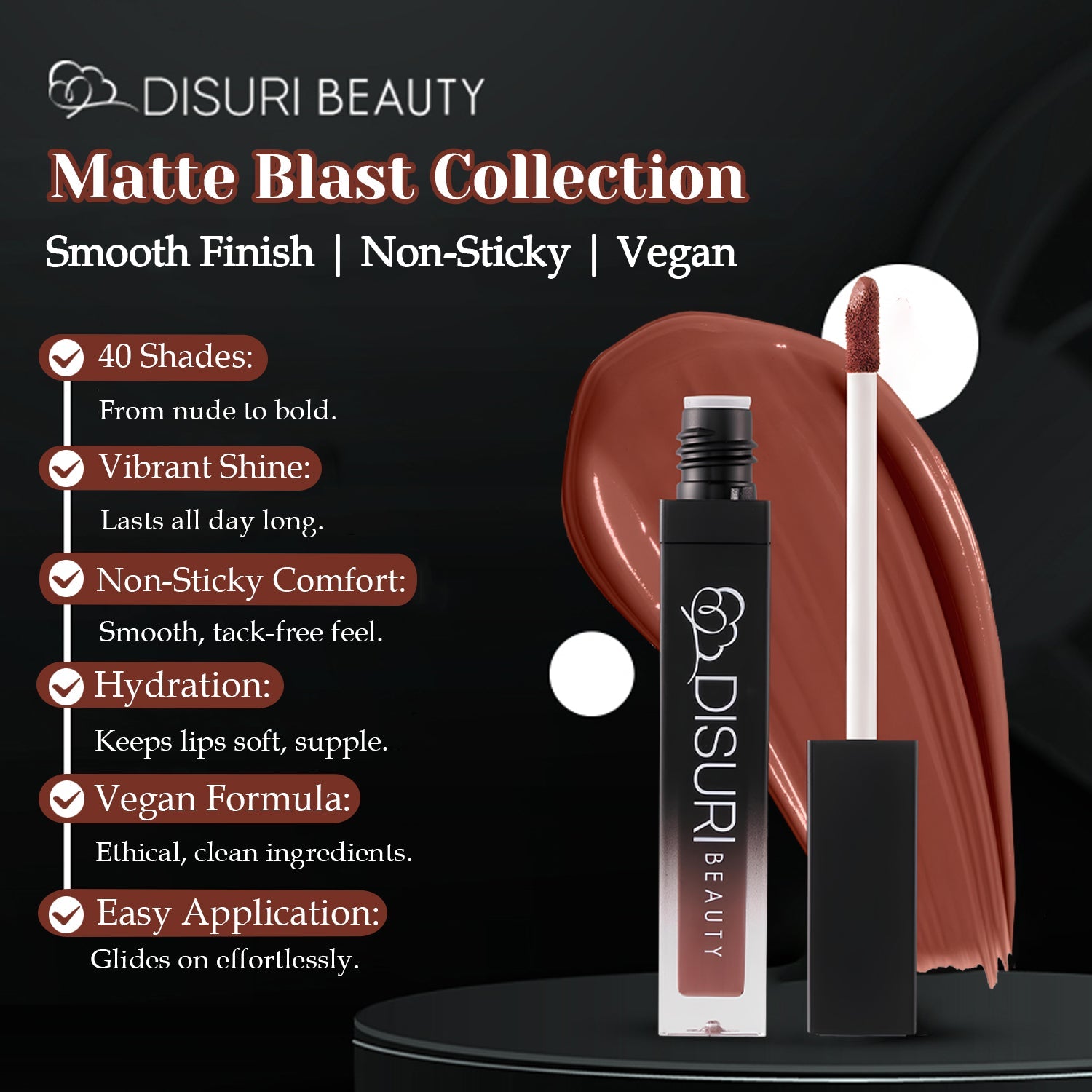 DISURI Beauty Liquid Lipstick - Wild Girl (96)