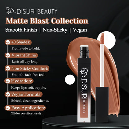 DISURI Beauty Liquid Lipstick - Brooklyn (91)