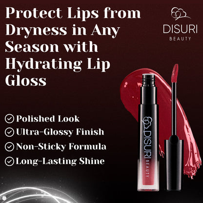 DISURI Beauty Glossy Blast Lip Gloss - No Games Please (M64)