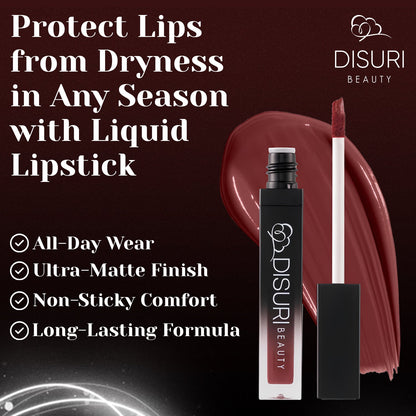 DISURI Beauty Liquid Lipstick - Berry Temptation (11)