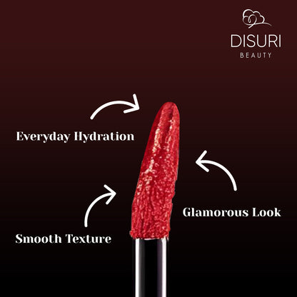DISURI Beauty Glossy Blast Lip Gloss - Ruby Rosa (M41)