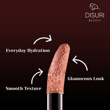 DISURI Beauty Glossy Blast Lip Gloss - Light Nude (M51)