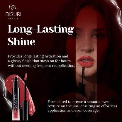 DISURI Beauty Glossy Blast Lip Gloss - Keep It Thoro (M40)