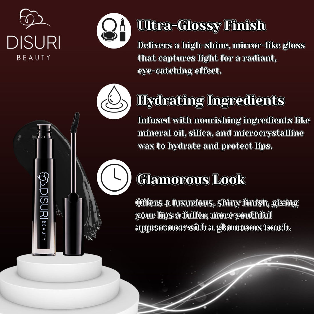 DISURI Beauty Glossy Blast Lip Gloss - Griselda (M56)  DestGlow