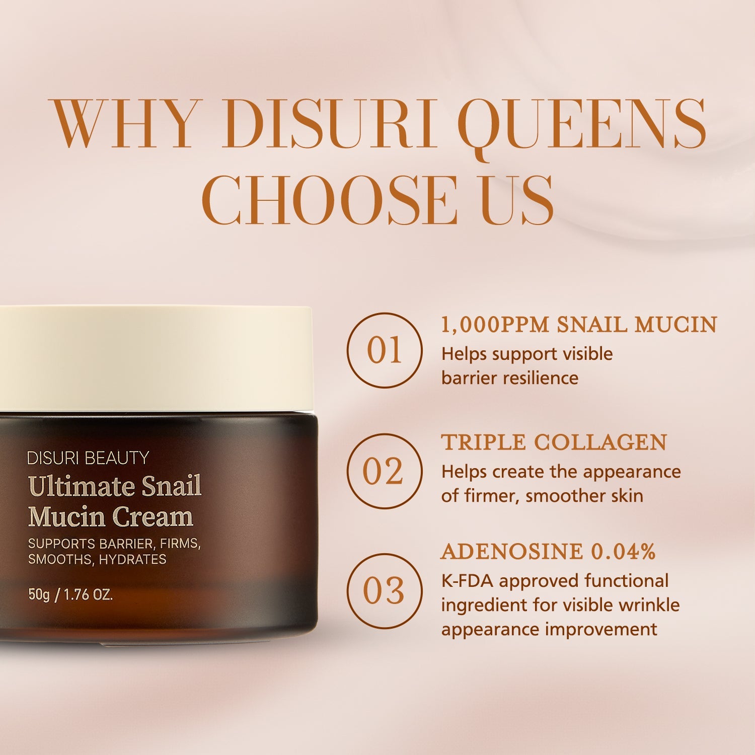 DISURI Beauty Ultimate Snail Mucin Cream by DISURI BEAUTY