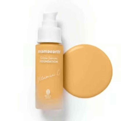 Mamaearth Glow Serum Foundation + Glow Oil Control Compact Combo - Ivory Glow