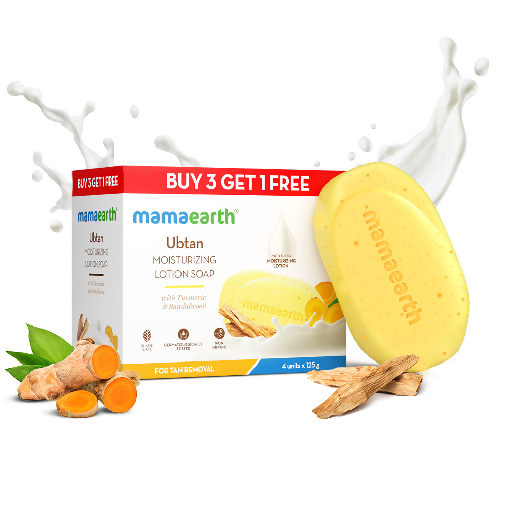 Mamaearth Ubtan Moisturizing Lotion Soap (Buy 3 Get 1 Free)