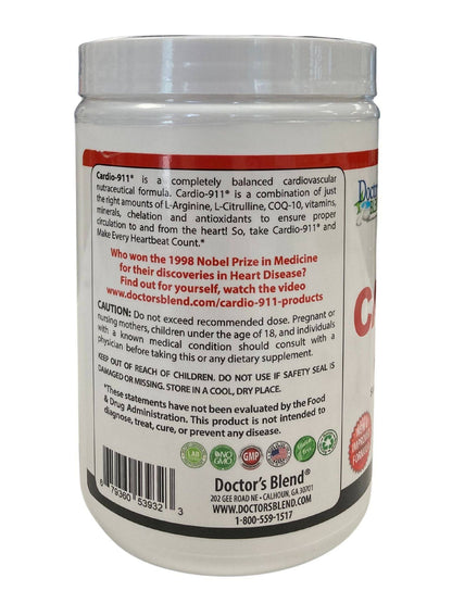 Cardio 911 Dietary Supplement Drink Mix by Country Life Natural Foods