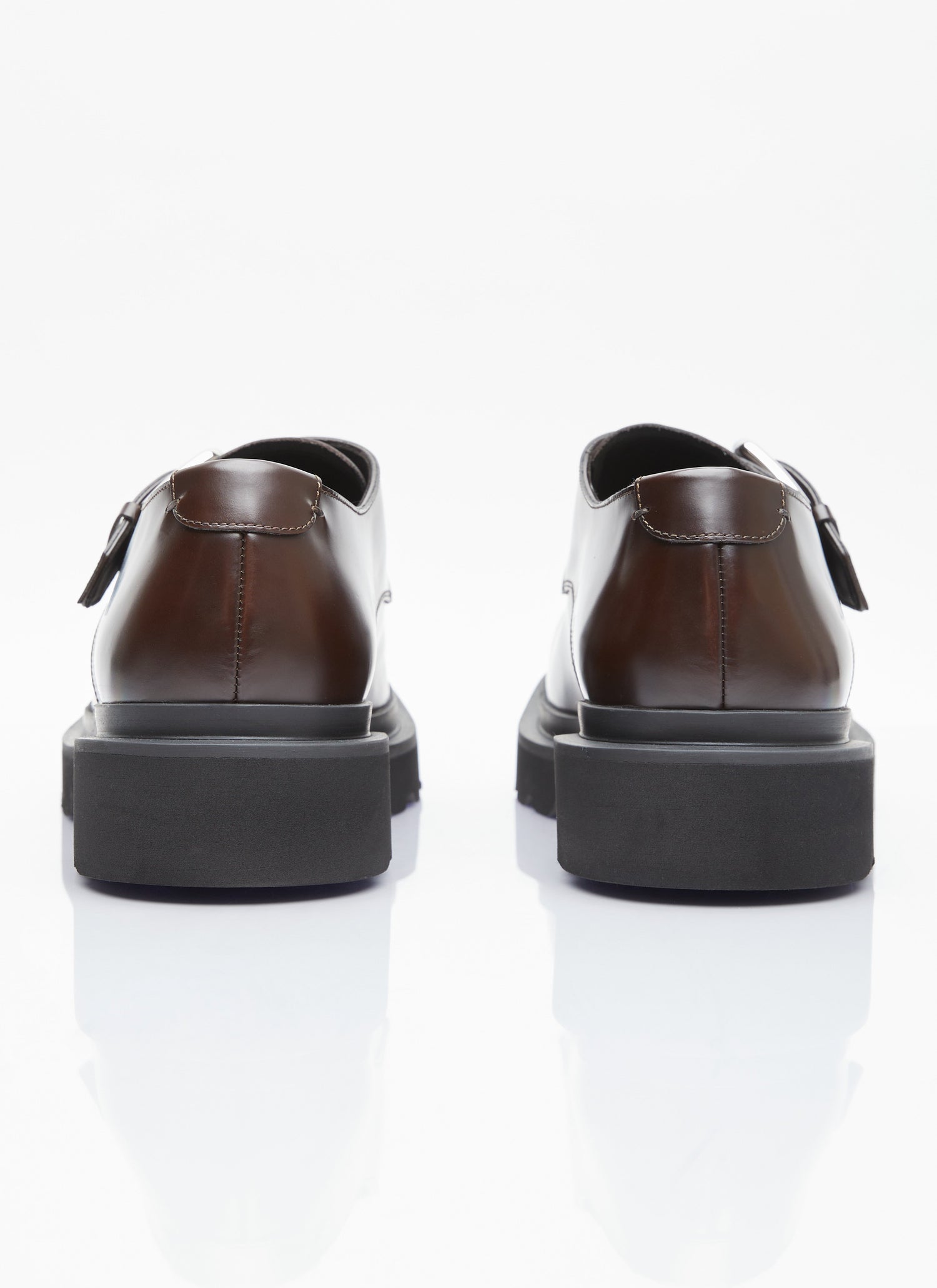 Dolce &amp; Gabbana Men Brushed Leather Monkstrap Shoes by Luosophy