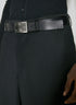 Dolce & Gabbana Men Logo Plaque Leather Belt by Luosophy