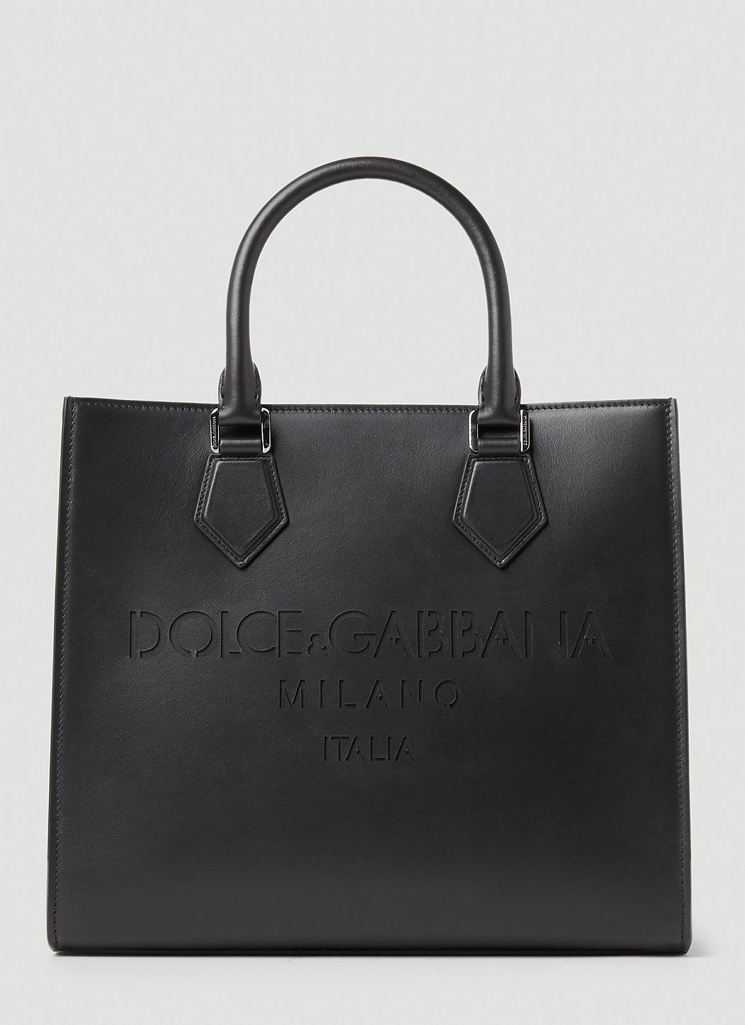 Dolce &amp; Gabbana Men Debossed Logo Tote Bag by Luosophy