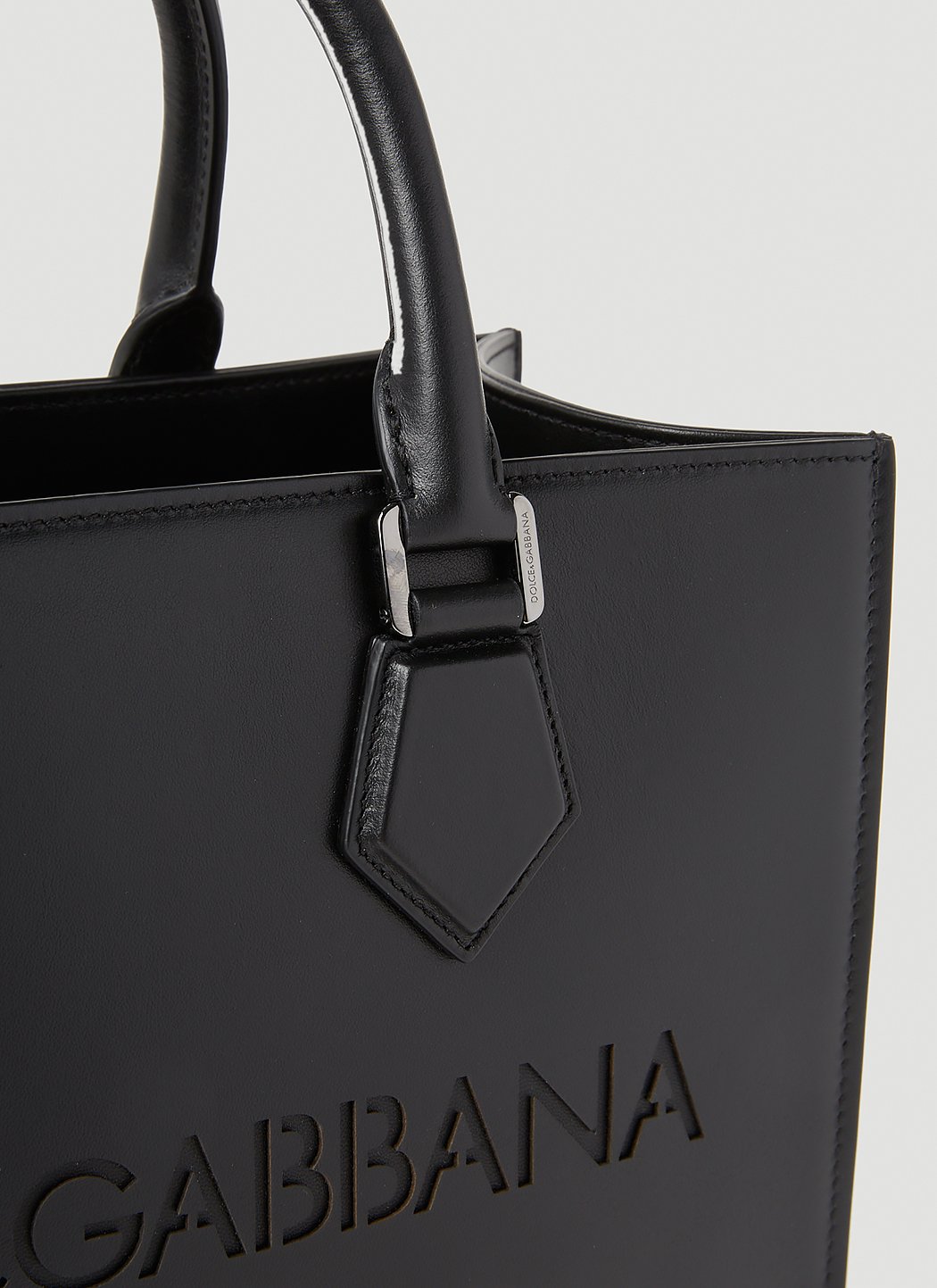 Dolce &amp; Gabbana Men Debossed Logo Tote Bag by Luosophy