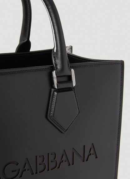 Dolce &amp; Gabbana Men Debossed Logo Tote Bag by Luosophy