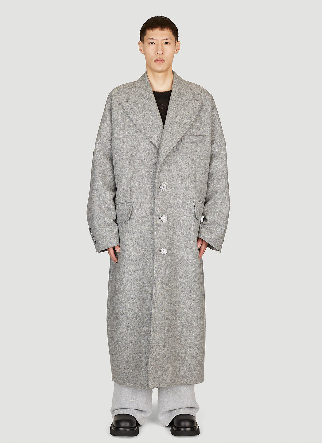 Dolce &amp; Gabbana Men Double-Breasted Wool Coat by Luosophy