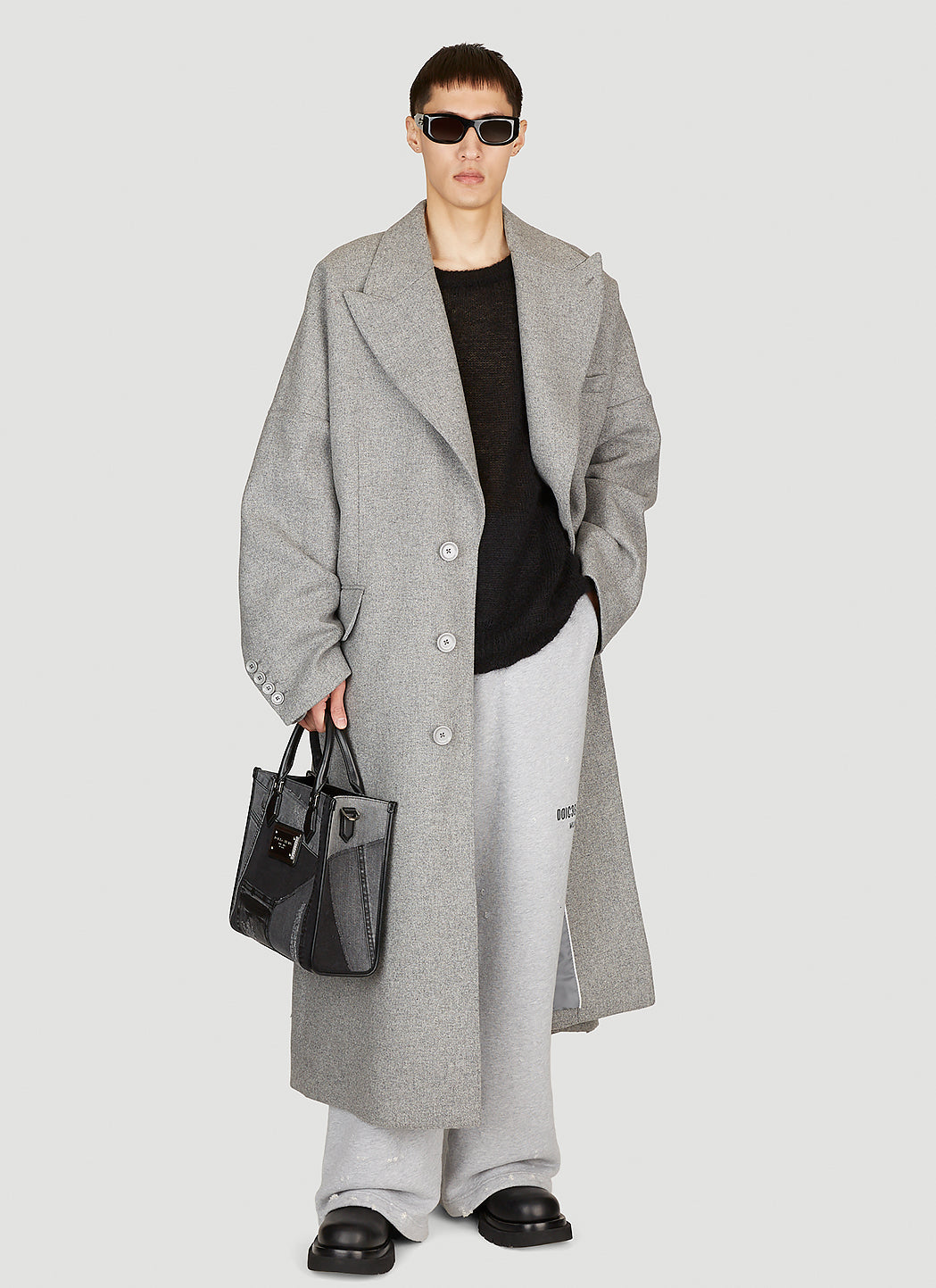 Dolce &amp; Gabbana Men Double-Breasted Wool Coat by Luosophy