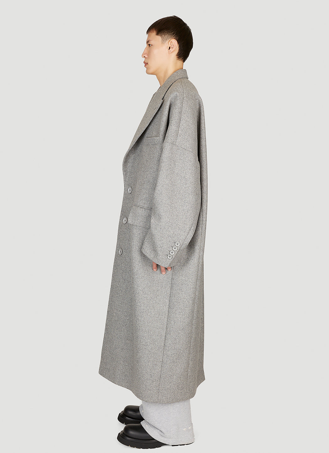 Dolce &amp; Gabbana Men Double-Breasted Wool Coat by Luosophy