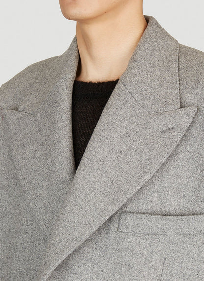 Dolce &amp; Gabbana Men Double-Breasted Wool Coat by Luosophy
