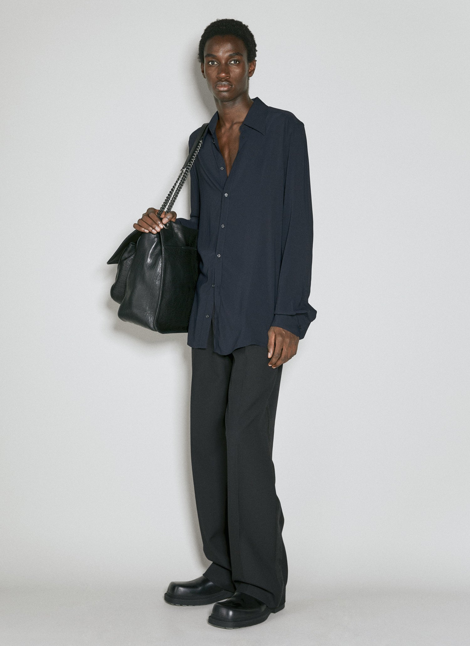 Dolce &amp; Gabbana Men Martini Fit Stretch Charmeuse Shirt by Luosophy
