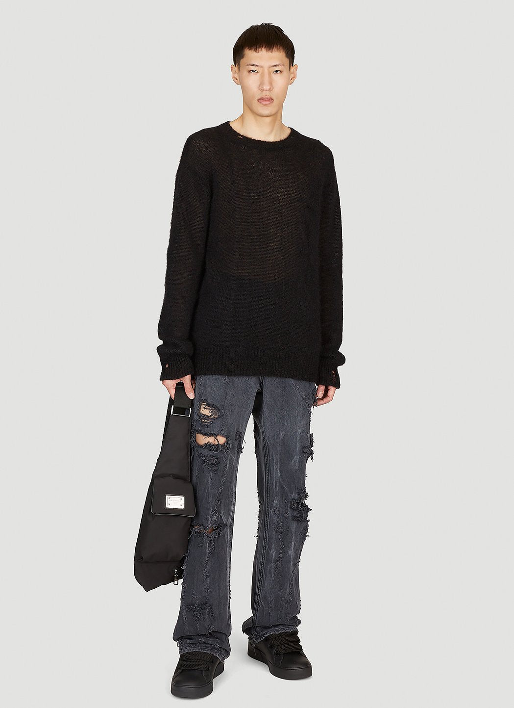 Dolce &amp; Gabbana Men Distressed Denim Jeans by Luosophy