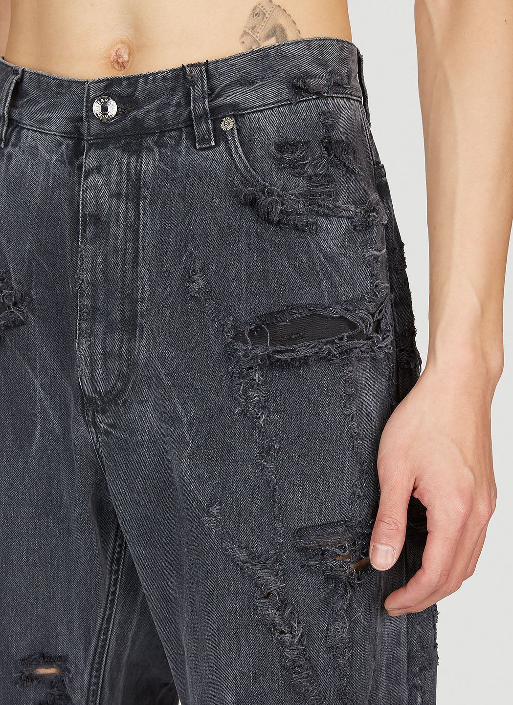 Dolce &amp; Gabbana Men Distressed Denim Jeans by Luosophy