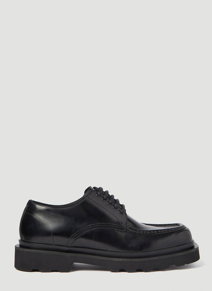 Dolce &amp; Gabbana Men Brushed Leather Derby Shoes by Luosophy
