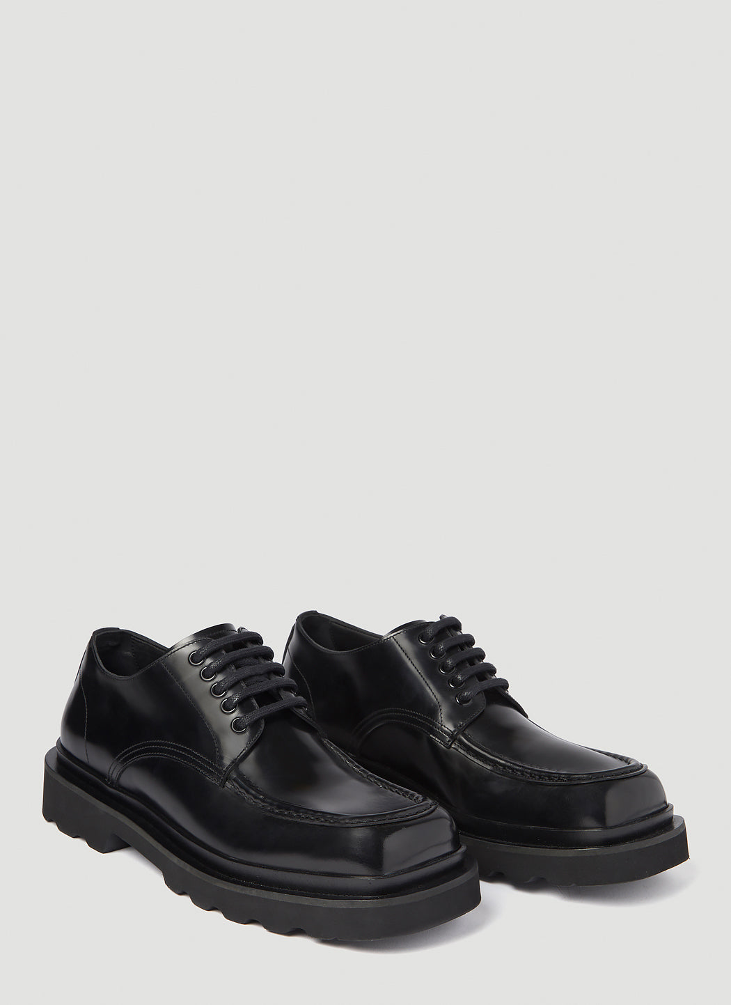 Dolce &amp; Gabbana Men Brushed Leather Derby Shoes by Luosophy