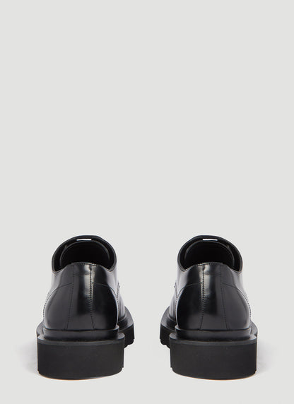 Dolce &amp; Gabbana Men Brushed Leather Derby Shoes - DestGlow