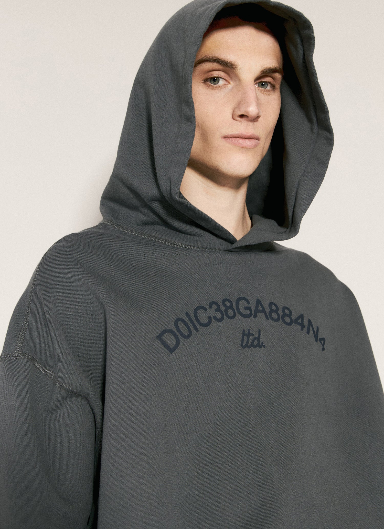 Dolce &amp; Gabbana Men Cropped Hooded Sweatshirt by Luosophy