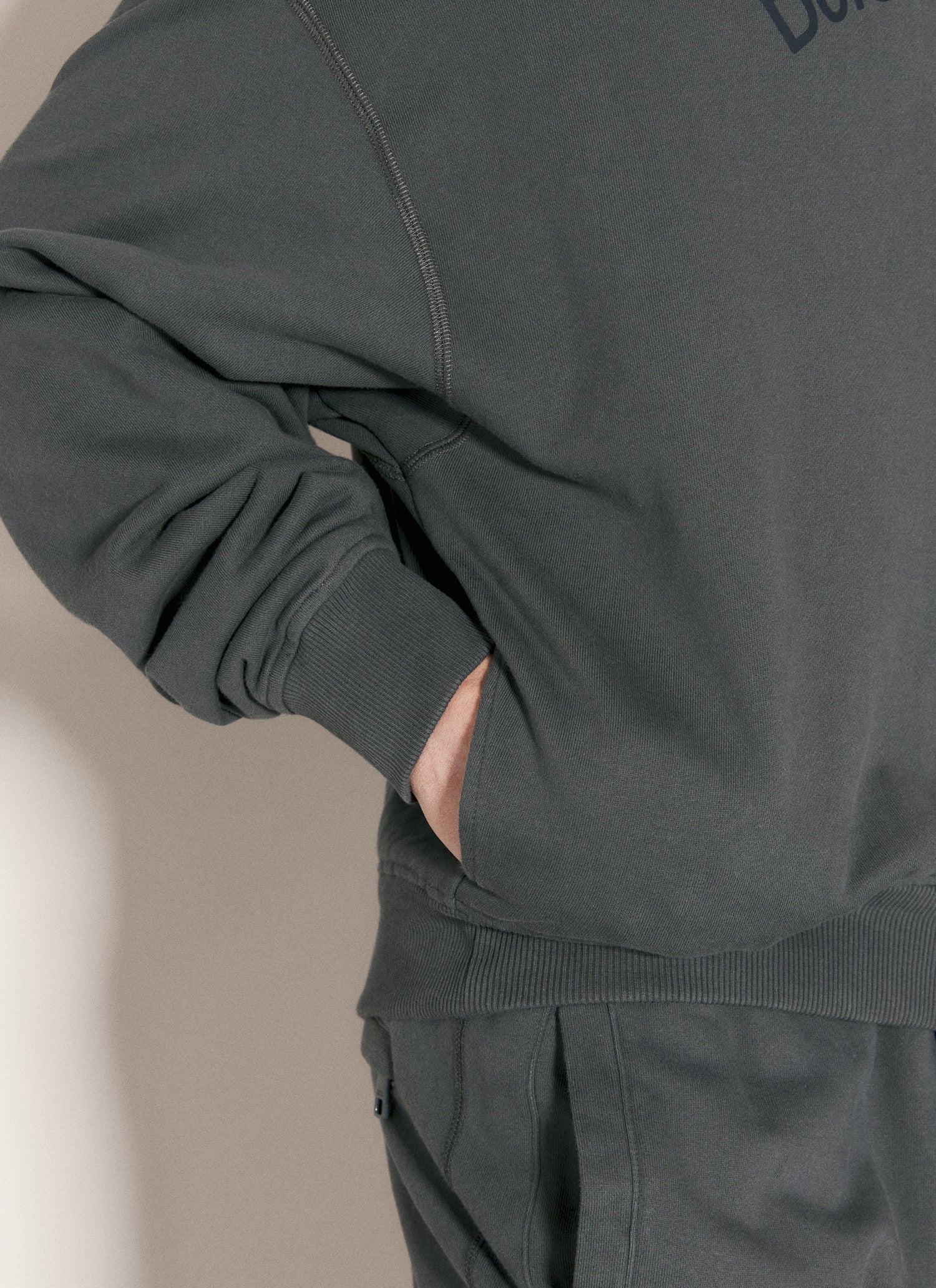 Dolce &amp; Gabbana Men Cropped Hooded Sweatshirt by Luosophy